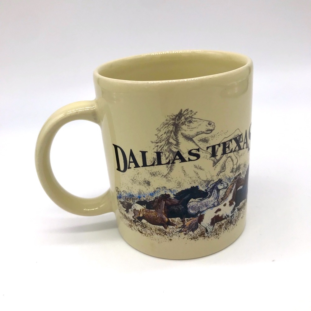 Dallas Texas Mustang Coffee Mug San Segal 94
